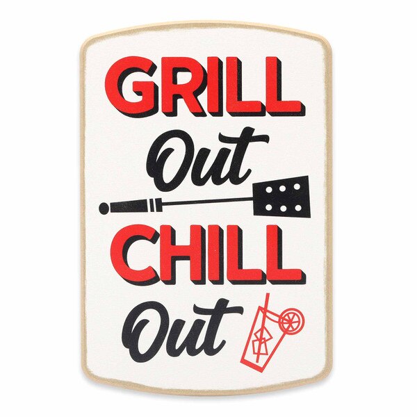 Grill Out Chill Out Wood Wall Decor Open Road Brands ShopORB
